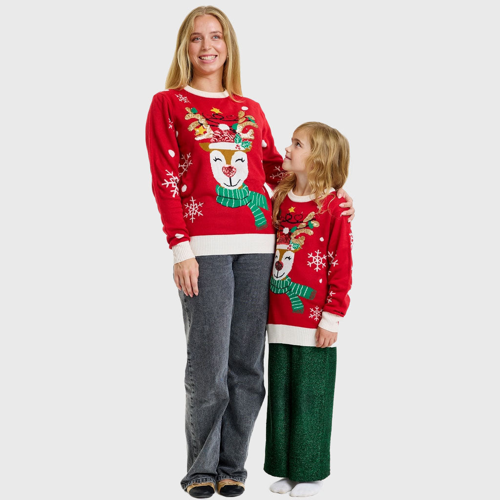 Cute reindeer christmas sweater - child